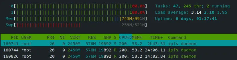 IPFS 占用大量资源